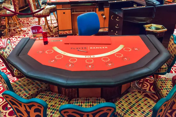 Ilustrasi Meja Permainan Baccarat